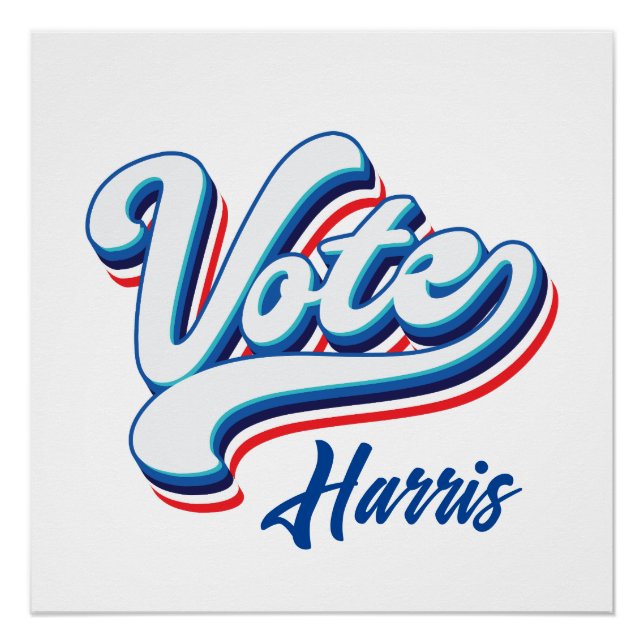 Vote Election Typography  Poster (Front)