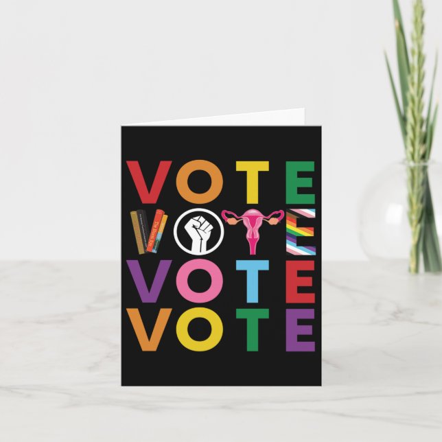 Vote Equality Progress Sticker1  Card (Front)