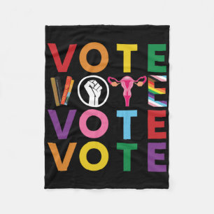 Vote Equality Progress Sticker1 Fleece Blanket