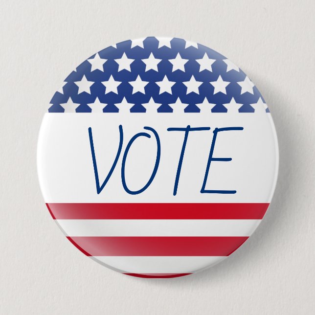 Vote Flag Pin (Front)