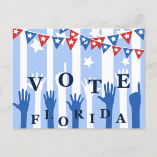 Vote Florida Get Out The Vote! Voters Postcard