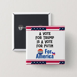 Vote For America Button