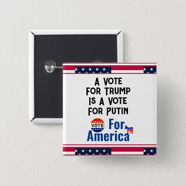 Vote For America Button (Front & Back)