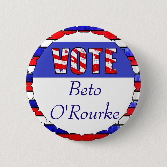 Vote for Beto O'Rourke 2020  Election 2 Inch Round Button (Front)