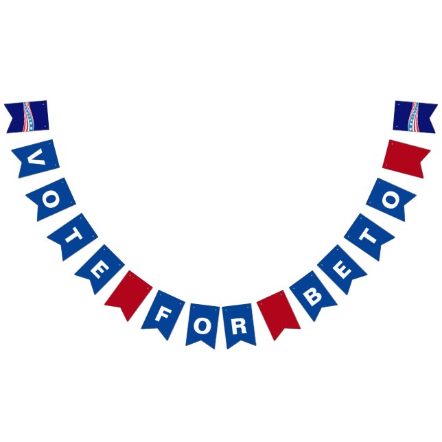 Vote for Beto Texas Governor Election 2022 Party Bunting Flags (All)