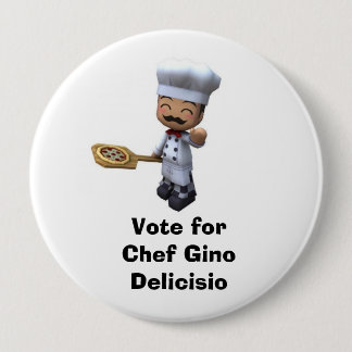 Vote for Chef Gino pin