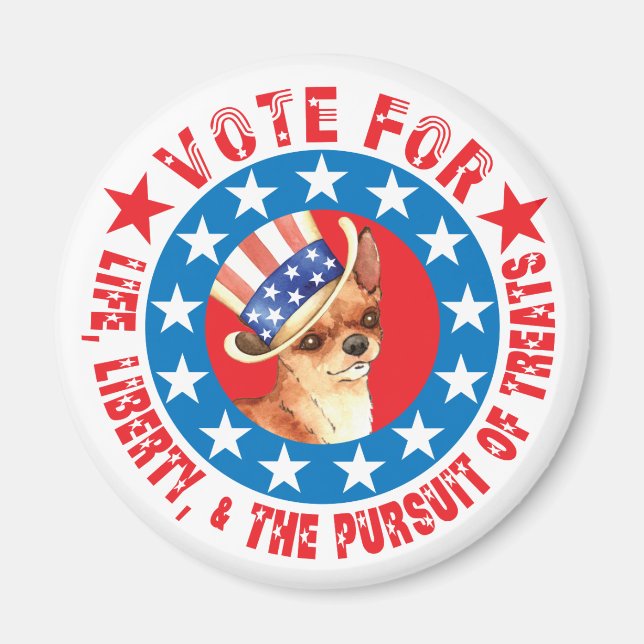 Vote for Chihuahua Magnet (Front)