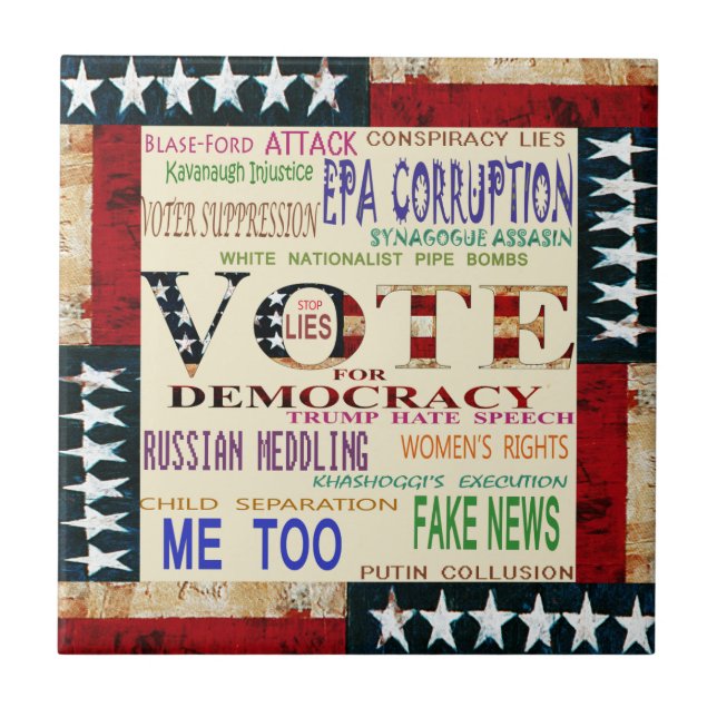 Vote for Democracy Tile (Front)