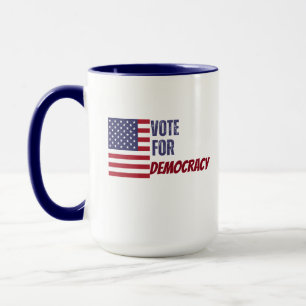 Vote for Democracy USA Election 2024 Mug