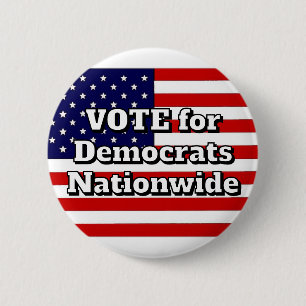 VOTE for Democrats Nationwide  2 Inch Round Button