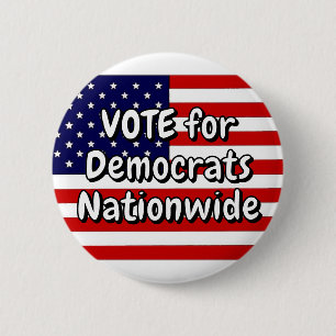 VOTE for Democrats Nationwide  2 Inch Round Button