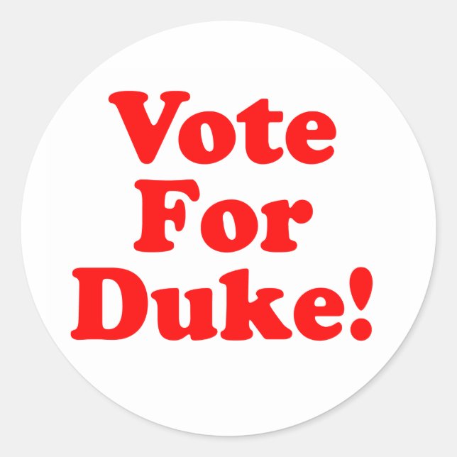 Vote For Duke Phillips  Sticker (Front)