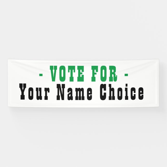 Vote For Election Candidate Banner (Horizontal)