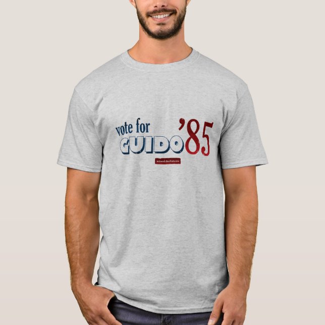 Vote for Guido '85 Adult Tee (Front)