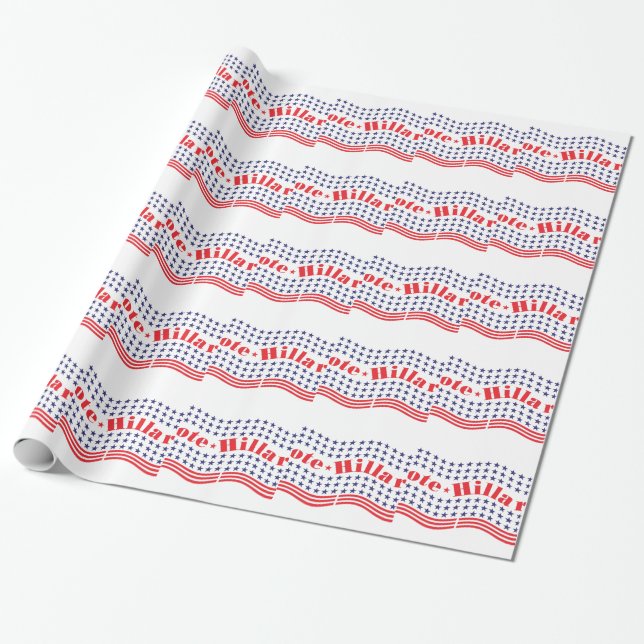 vote for hillary wrapping paper (Unrolled)