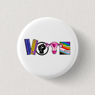 Vote for Human Rights 1 Inch Round Button