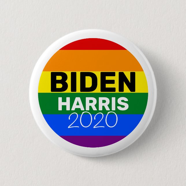 Vote for Joe Biden & Kamala Harris 2020 2 Inch Round Button (Front)