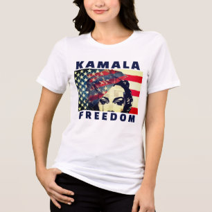 VOTE FOR KAMALA FREEDOM T-Shirt Tri-Blend Shirt
