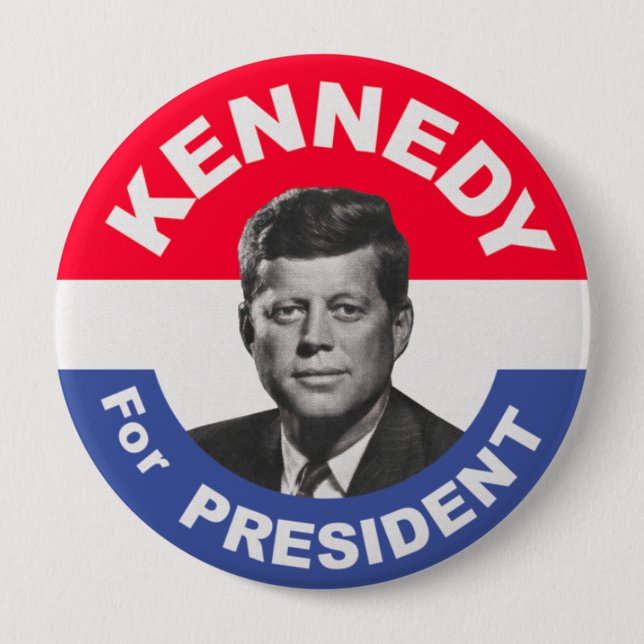 Vote for Kennedy Election Button (Front)