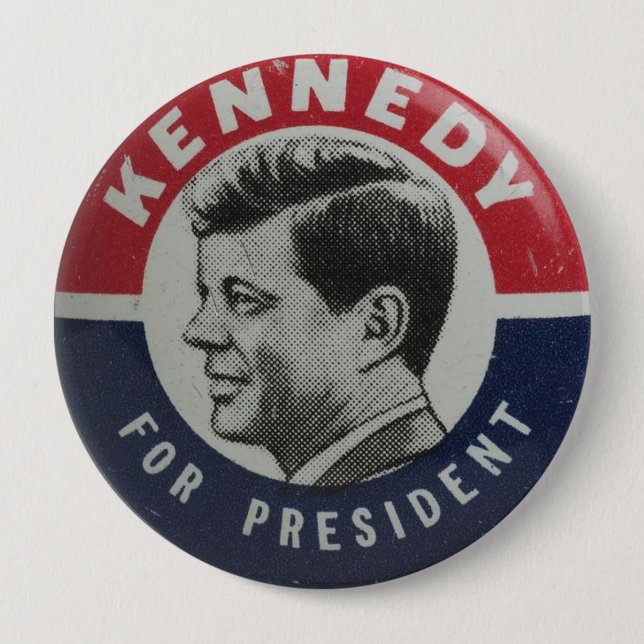 Vote for Kennedy Election Button (Front)