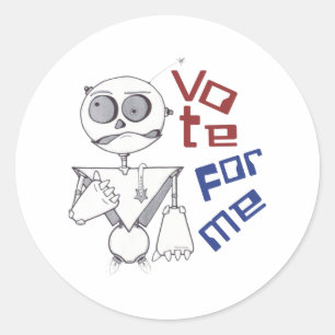 VOTE FOR ME CLASSIC ROUND STICKER