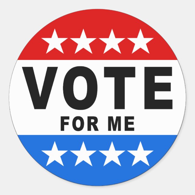 Vote For Me Sticker (Front)