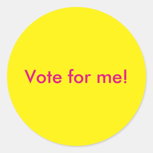 Vote for Me Stickers (Front)
