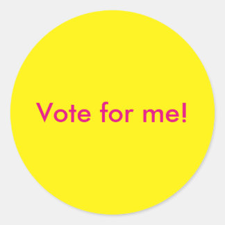 Vote for Me Stickers