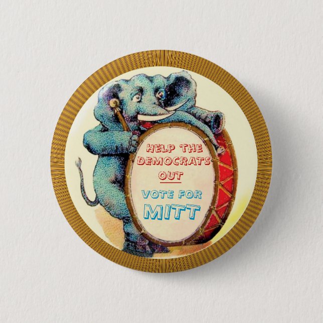 Vote for MITT 2 Inch Round Button (Front)