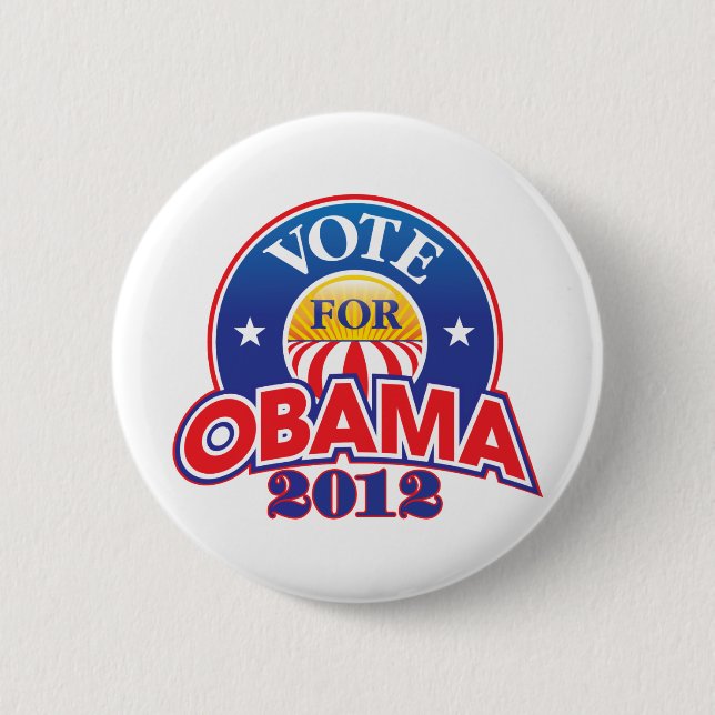 Vote for Obama 2012 2 Inch Round Button (Front)