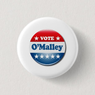 Vote for O'Malley 2016 1 Inch Round Button