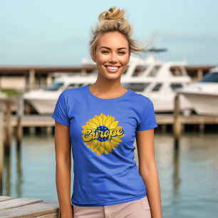 Vote For Our Future Europe Election Sunflower T-Shirt