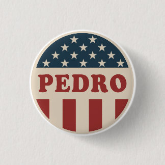 Vote for Pedro Classic Retro American Voter Button