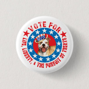 Vote for Pit Bull 1 Inch Round Button