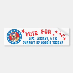 Vote for Pit Bull Bumper Sticker