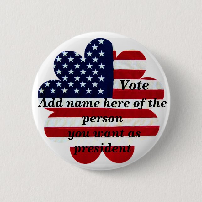 Vote for president ?_Button 2 Inch Round Button (Front)