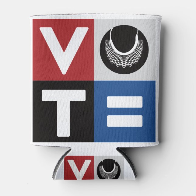 Vote for RBG Equality for All Can Cooler (Front)