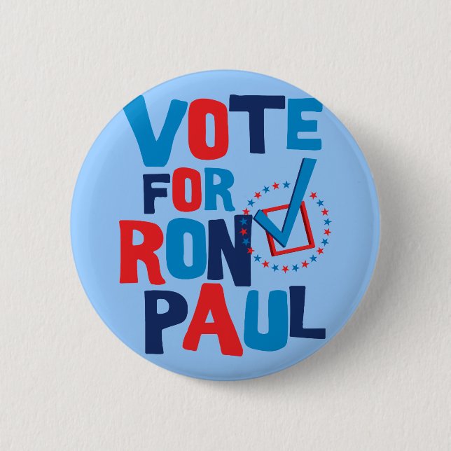 Vote For Ron Paul Election 2012 2 Inch Round Button (Front)
