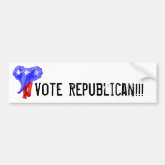 Vote for the Charging Republican Bumper Sticker