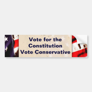 Vote For The Constitution Bumper Sticker