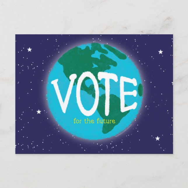 Vote For the Future Earth Postcard (Front)