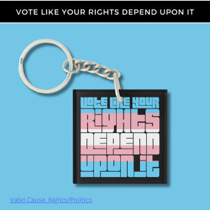 Vote for Trans Rights Keychain