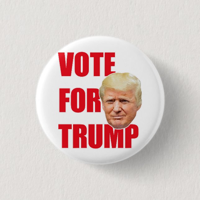 Vote for trump  1 inch round button (Front)