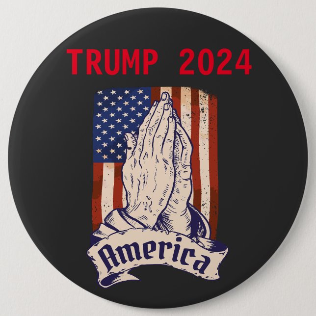 vote for Trump 2024 6 Inch Round Button (Front)