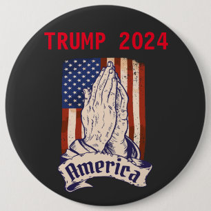 vote for Trump 2024 6 Inch Round Button