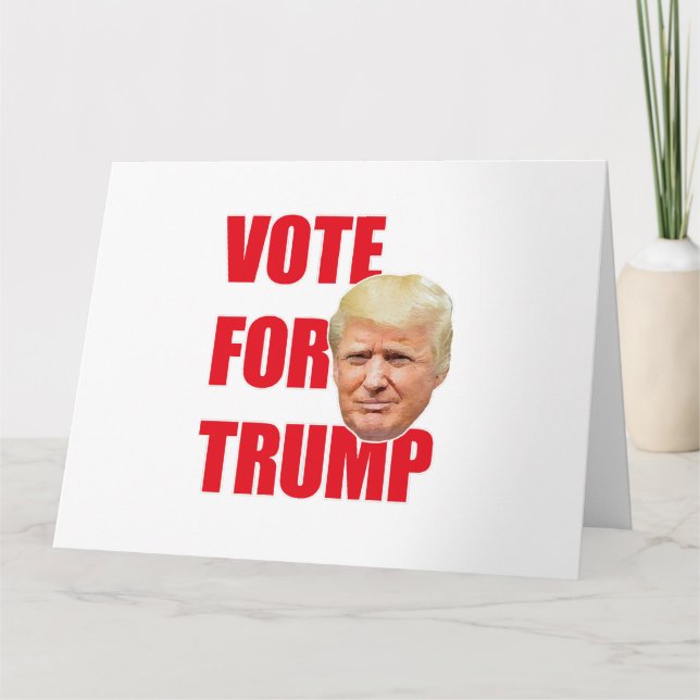 Vote for trump  card (Front)