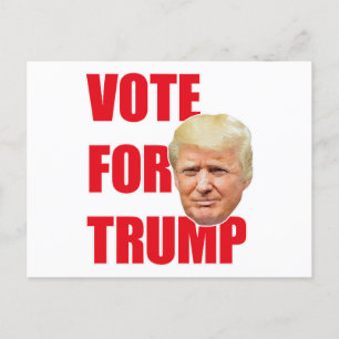 Vote for trump postcard