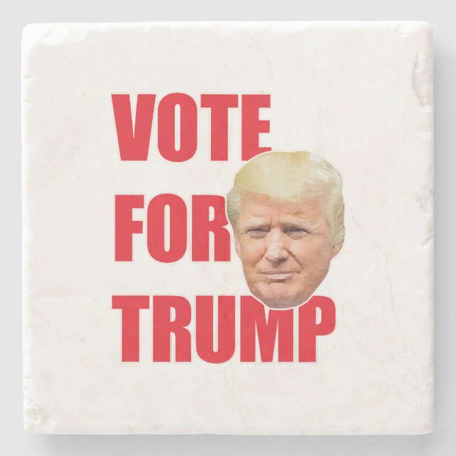 Vote for trump  stone coaster (Front)