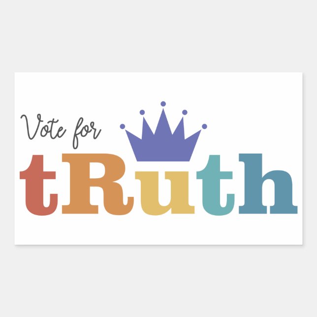 Vote for tRuth - RBG sticker (Front)