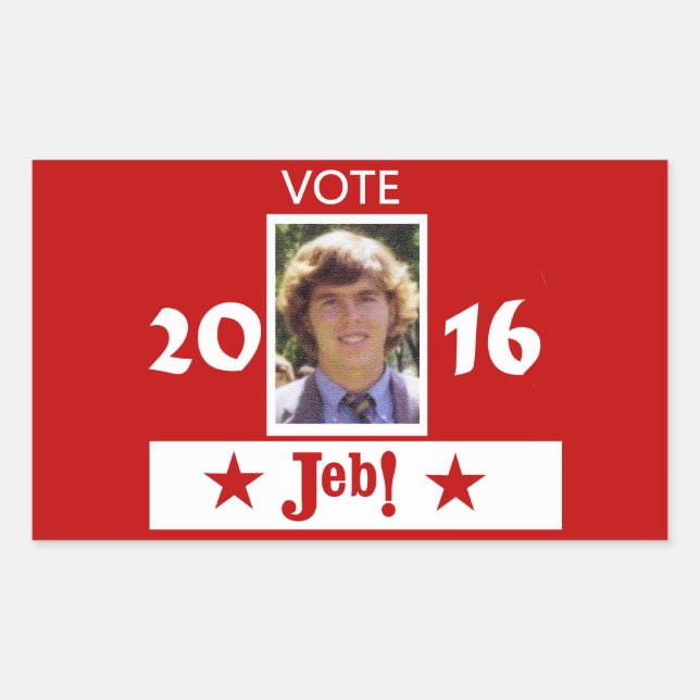 Vote for Young Jeb in 2016 Sticker (Front)